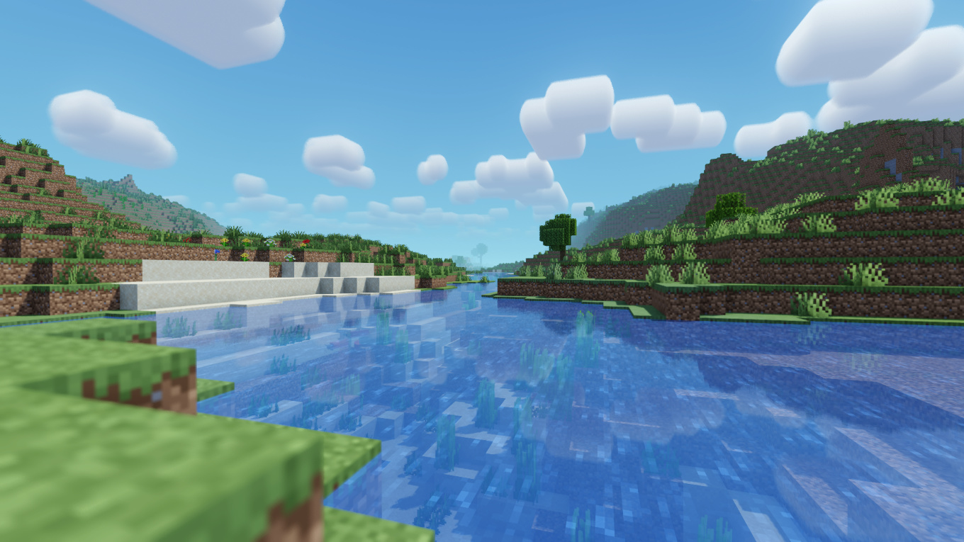 Alternative color scheme, clouds and water