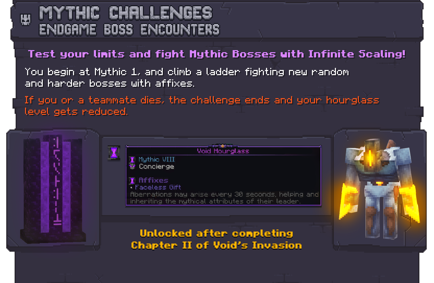 Mythic Challenges → 神话挑战